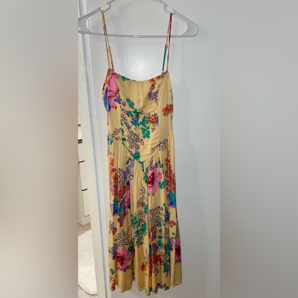Floral Yellow Sun Dress